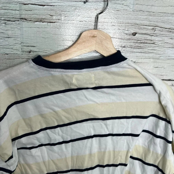 Urban outfitters white yellow striped long sleeve size small - Picture 6 of 9